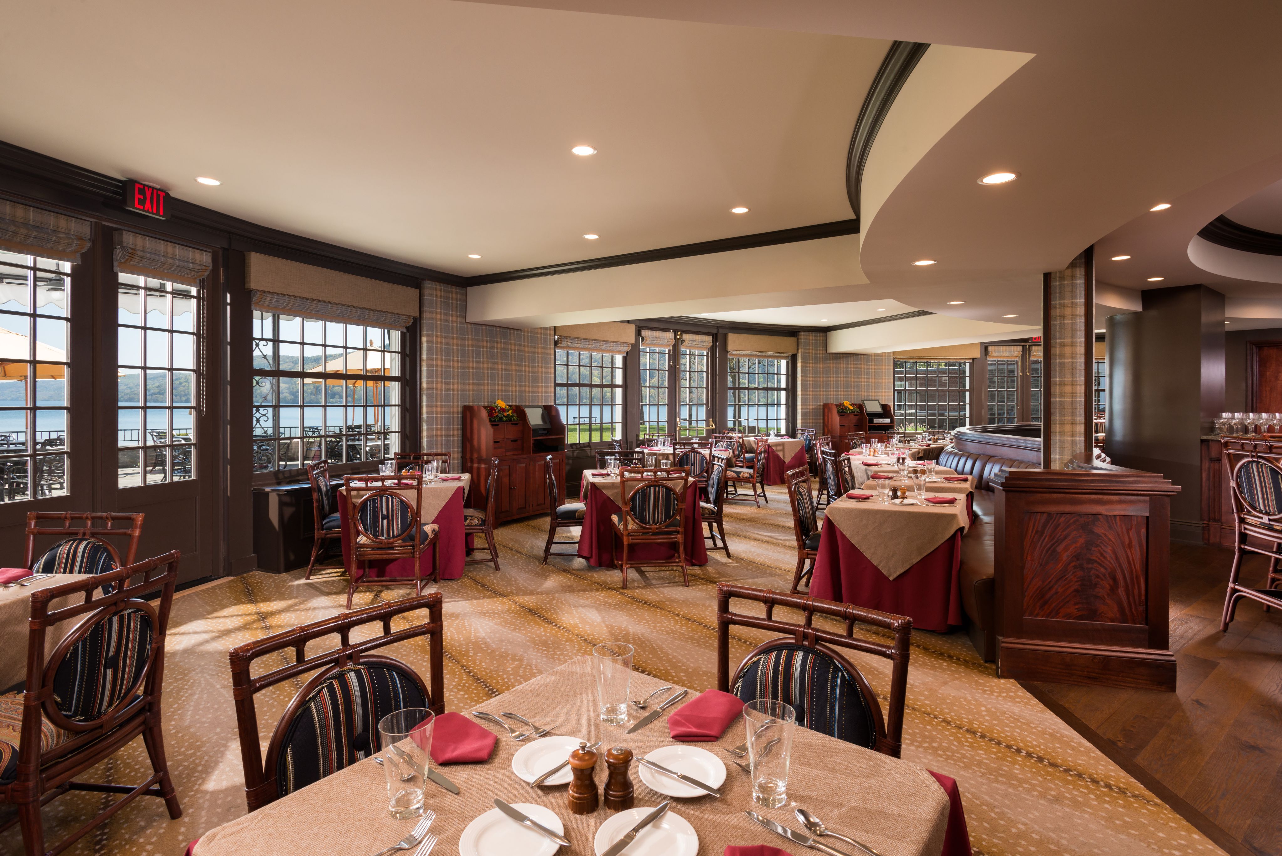 Image of Dining Area Hawkeye Bar and Grill The Otesaga Hotel and Cooper Inn Cooperstown New York